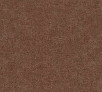 Mustertapete Leinen Schokobraun Klassisch - 10,05 m x 0,53 m
