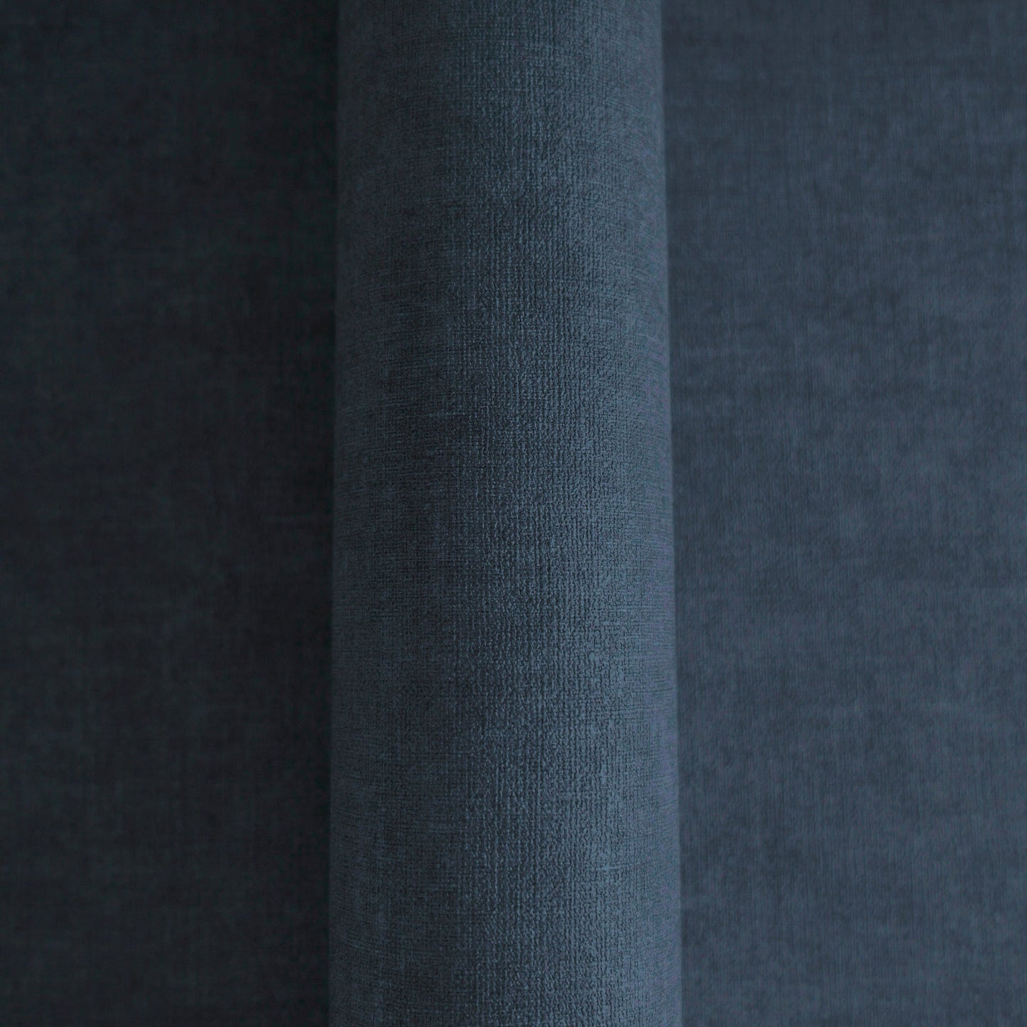 Mustertapete Leinen Marineblau Dunkel - 10,05 m x 0,53 m