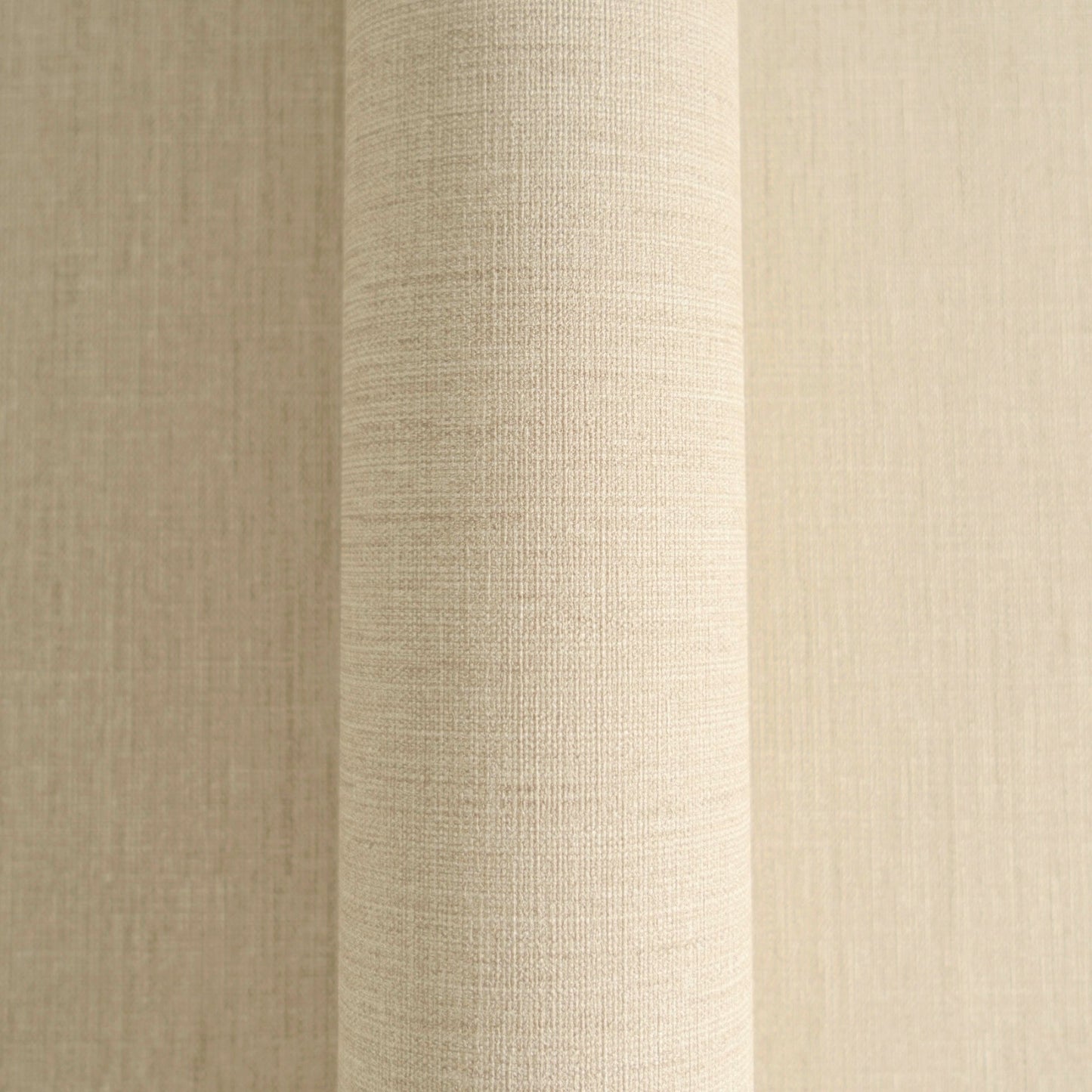 Mustertapete Leinen Hellbeige Klassisch - 10,05 m x 0,53 m