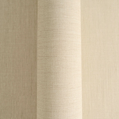 Mustertapete Leinen Hellbeige Klassisch - 10,05 m x 0,53 m