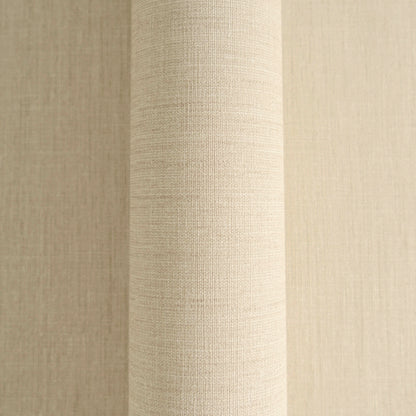 Mustertapete Leinen Hellbeige Klassisch - 10,05 m x 0,53 m