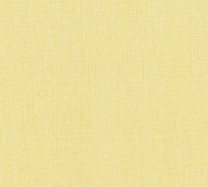 Mustertapete Leinen Sonnengelb Hell - 10,05 m x 0,53 m