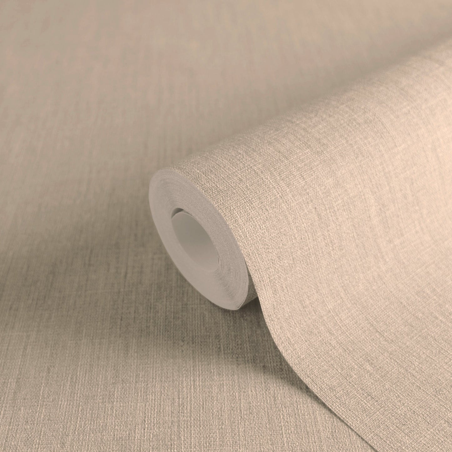 Mustertapete Leinen Greige Elegant - 10,05 m x 0,53 m