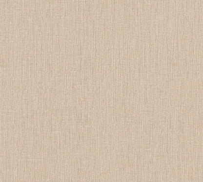Mustertapete Leinen Greige Elegant - 10,05 m x 0,53 m