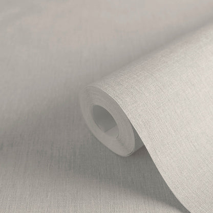 Mustertapete Leinen Grau Fein - 10,05 m x 0,53 m