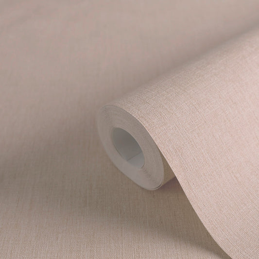 Strukturtapete Leinen Mauve Elegant - 10,05 m x 0,53 m