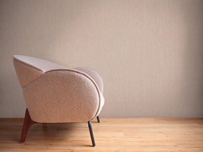 Mustertapete Leinen Mauve Elegant - 10,05 m x 0,53 m