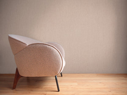 Mustertapete Leinen Mauve Elegant - 10,05 m x 0,53 m