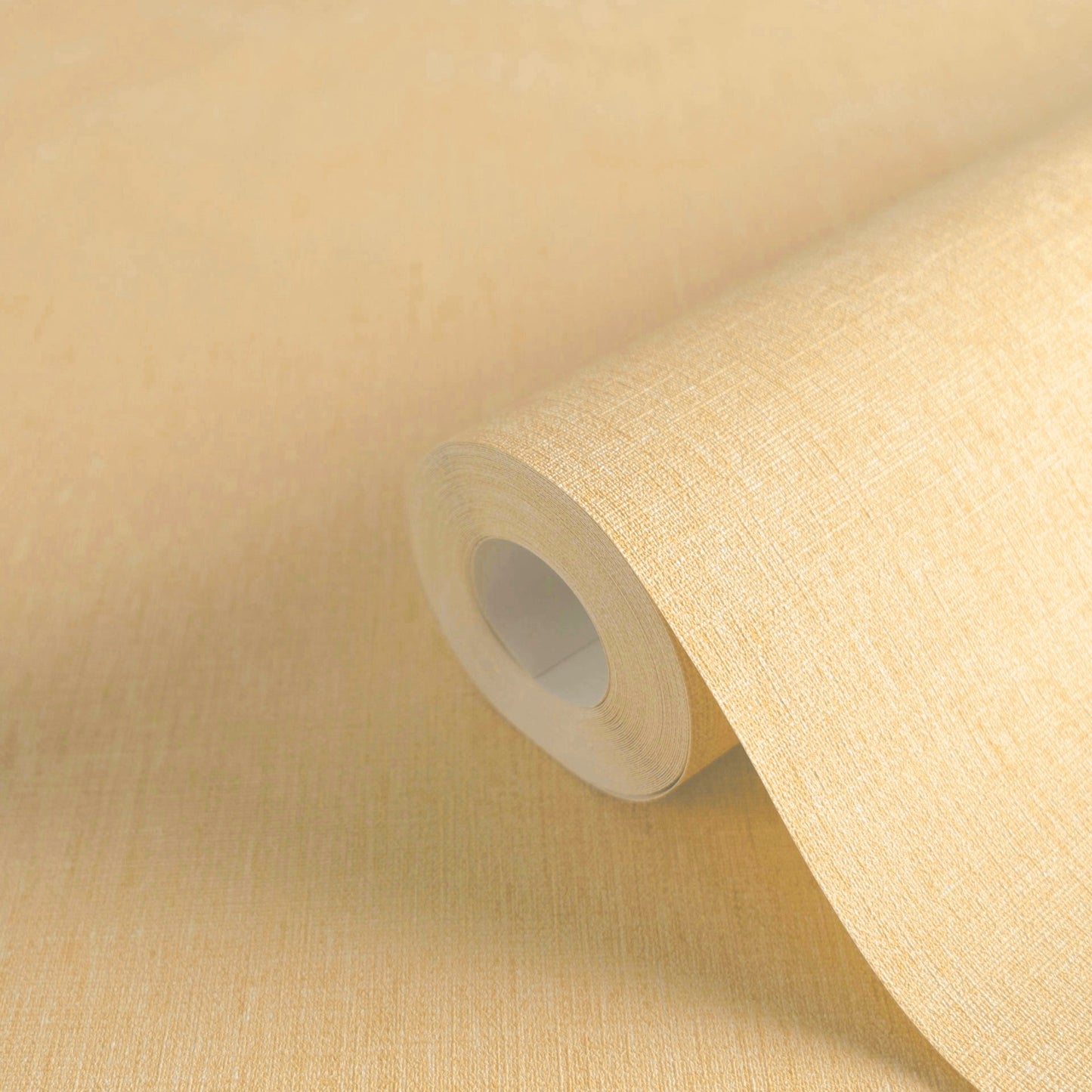 Mustertapete Leinen Apricot Sanft - 10,05 m x 0,53 m