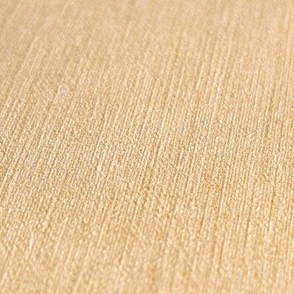 Mustertapete Leinen Apricot Sanft - 10,05 m x 0,53 m