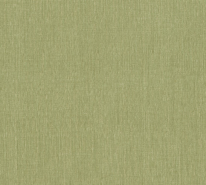 Mustertapete Leinen Moosgrün Klassisch - 10,05 m x 0,53 m