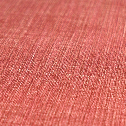 Mustertapete Leinen Erdbeerrot Klassisch - 10,05 m x 0,53 m