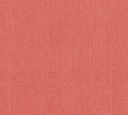 Mustertapete Leinen Erdbeerrot Klassisch - 10,05 m x 0,53 m