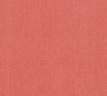 Mustertapete Leinen Erdbeerrot Klassisch - 10,05 m x 0,53 m