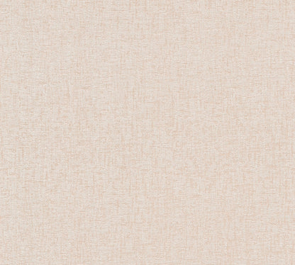 Mustertapete Leinenoptik Rosébeige - 10,05 m x 0,53 m