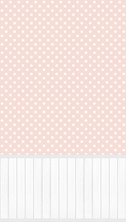 Fototapete Punkte Pink - 1,59 m x 2,80 m