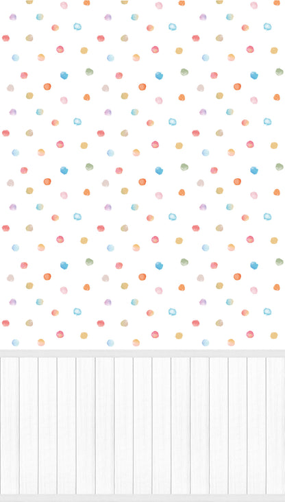 Fototapete Bunte Punkte - 1,59 m x 2,80 m
