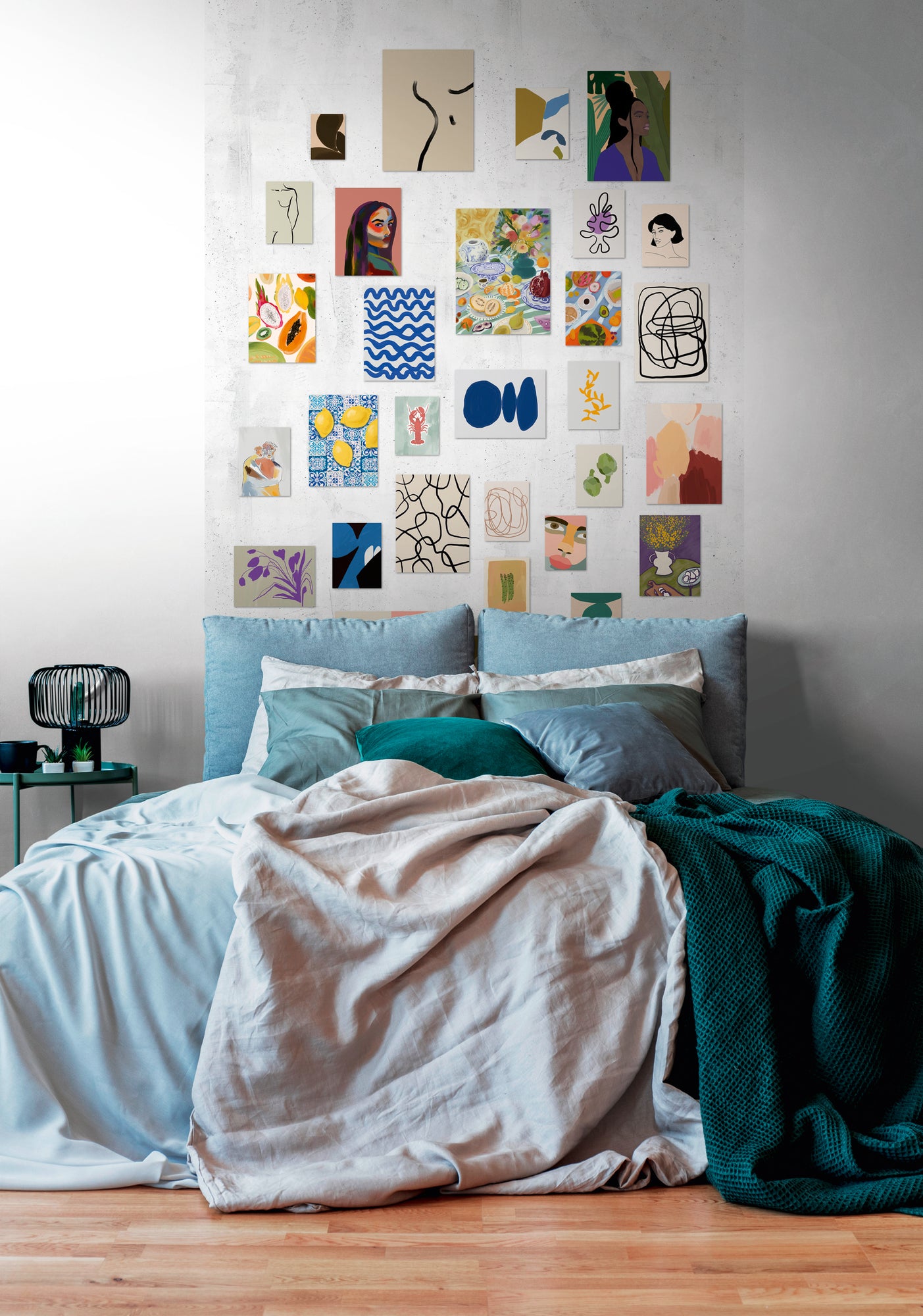 Fototapete Collage Bunt - 1,59 m x 2,80 m