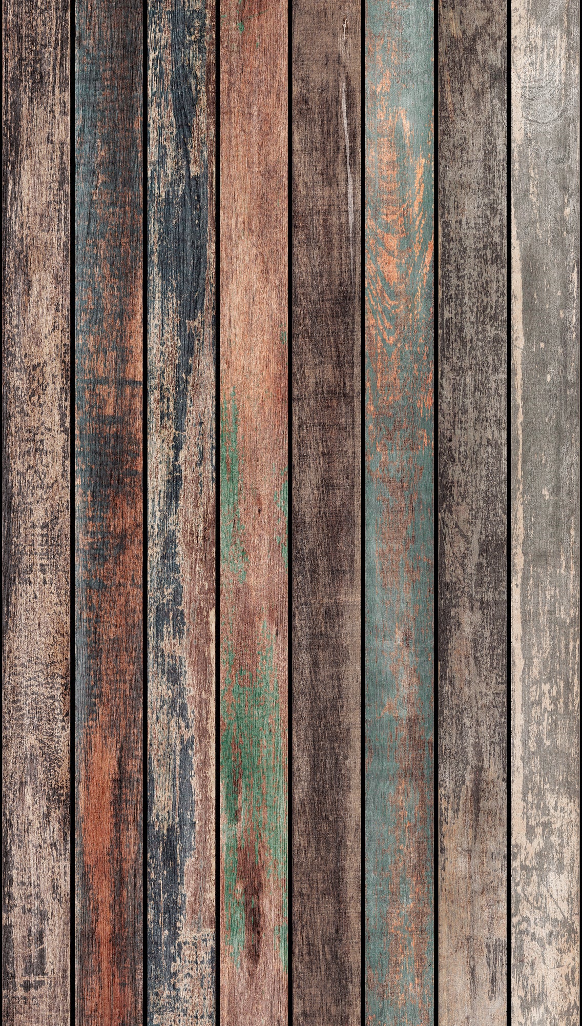 Fototapete Holzplanken Bunt - 1,59 m x 2,80 m