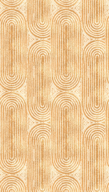 Fototapete Geometrische Bögen Beige Gold - 1,59 m x 2,80 m