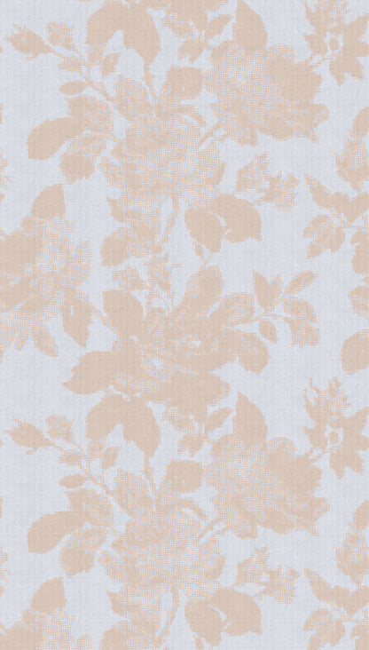 Fototapete Blätter Beige Grau - 1,59 m x 2,80 m