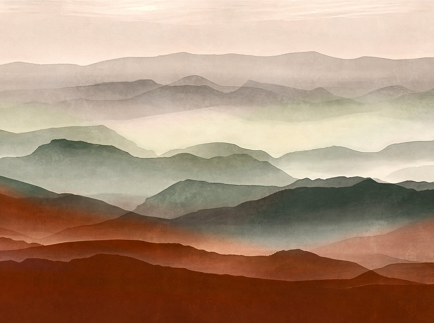 Fototapete Berglandschaft - 3,71 m x  2,80 m