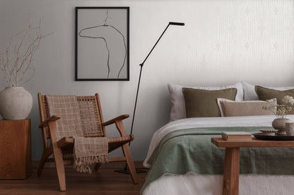 French Affair Geometrische Vliestapete Weiß Grau 10,05 m x 0,53 m
