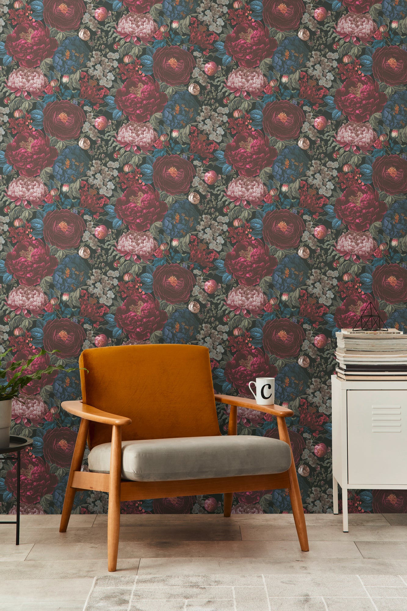 Livingwalls Michalsky 6  Blumen Rot - 10,05 m x 0,53 m