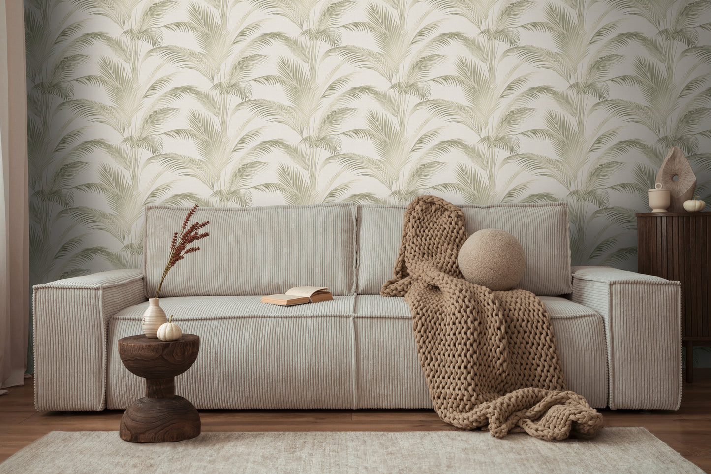 Livingwalls Michalsky 6  Pflanzen Creme Grün - 10,05 m x 0,53 m
