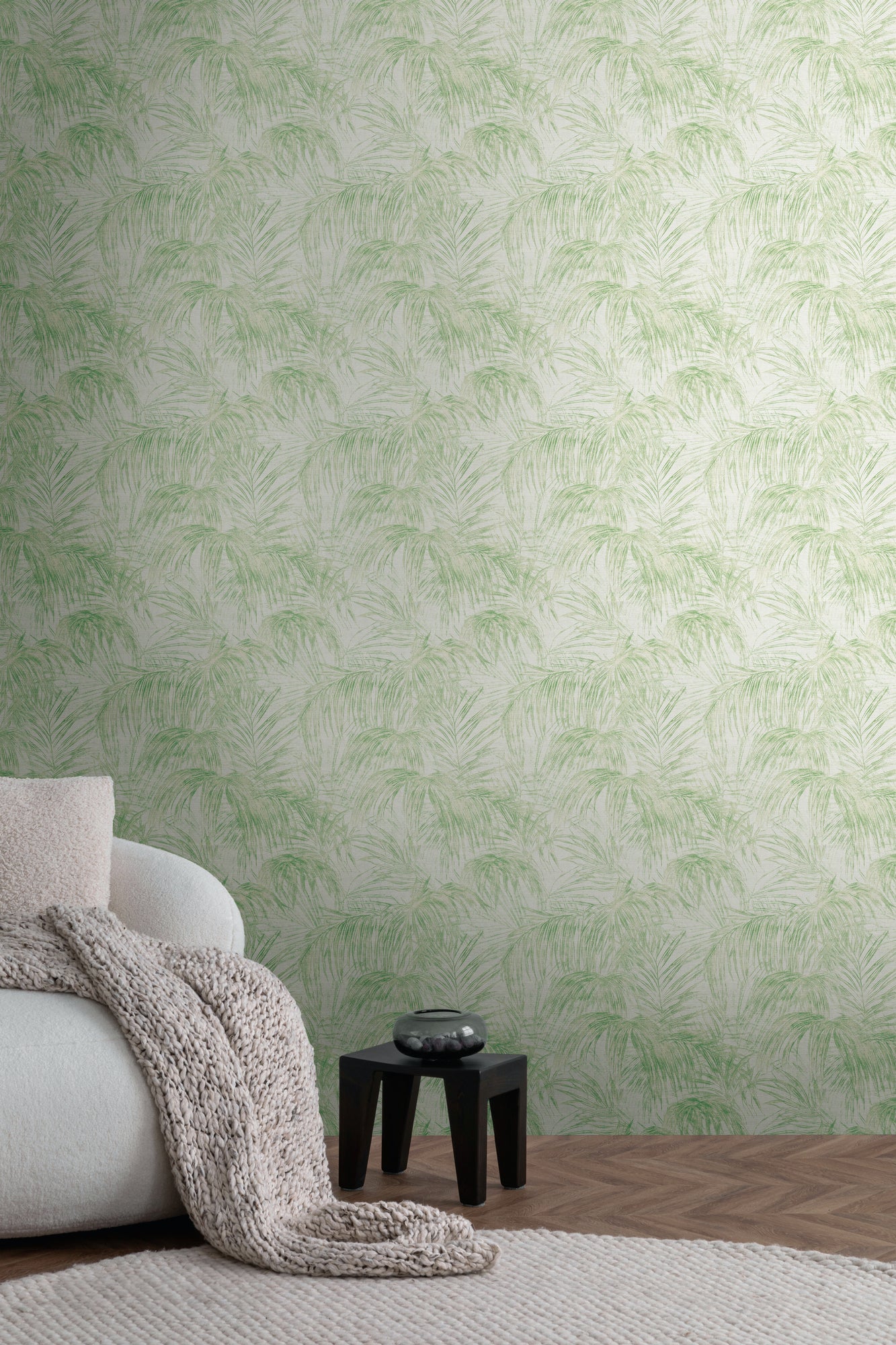 Livingwalls Michalsky 6  Blätter Creme Grün - 10,05 m x 0,53 m