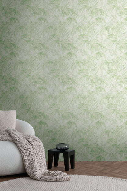 Livingwalls Michalsky 6  Blätter Creme Grün - 10,05 m x 0,53 m
