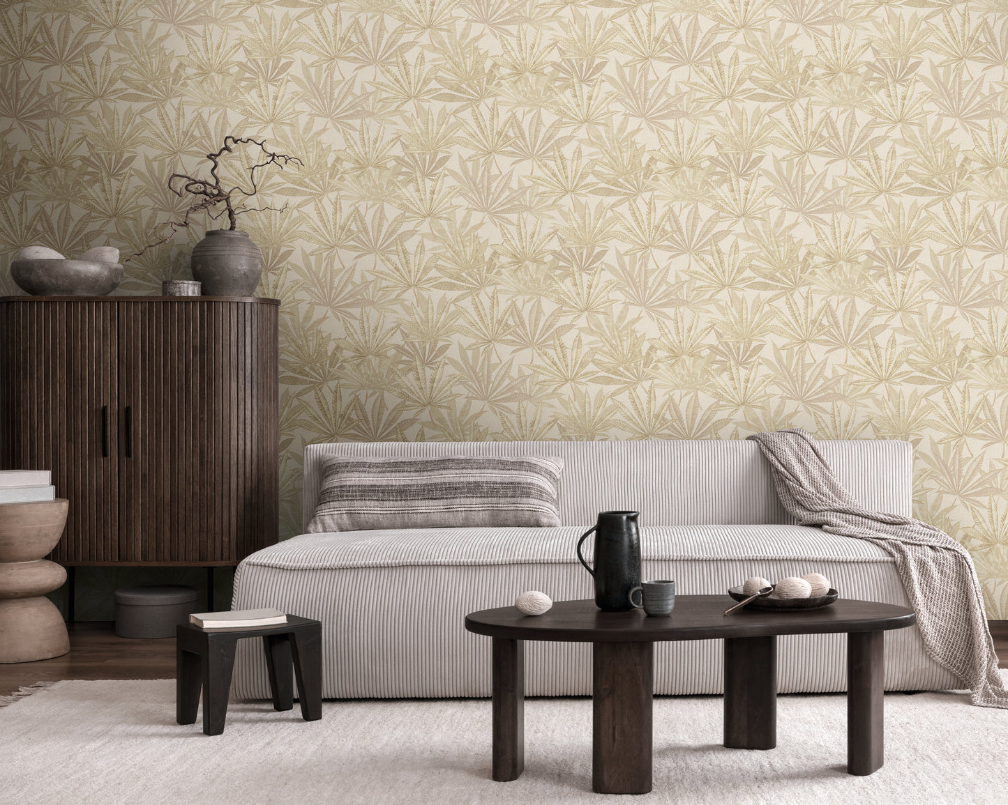 Livingwalls Michalsky 6  Blätter Creme Beige - 10,05 m x 0,53 m