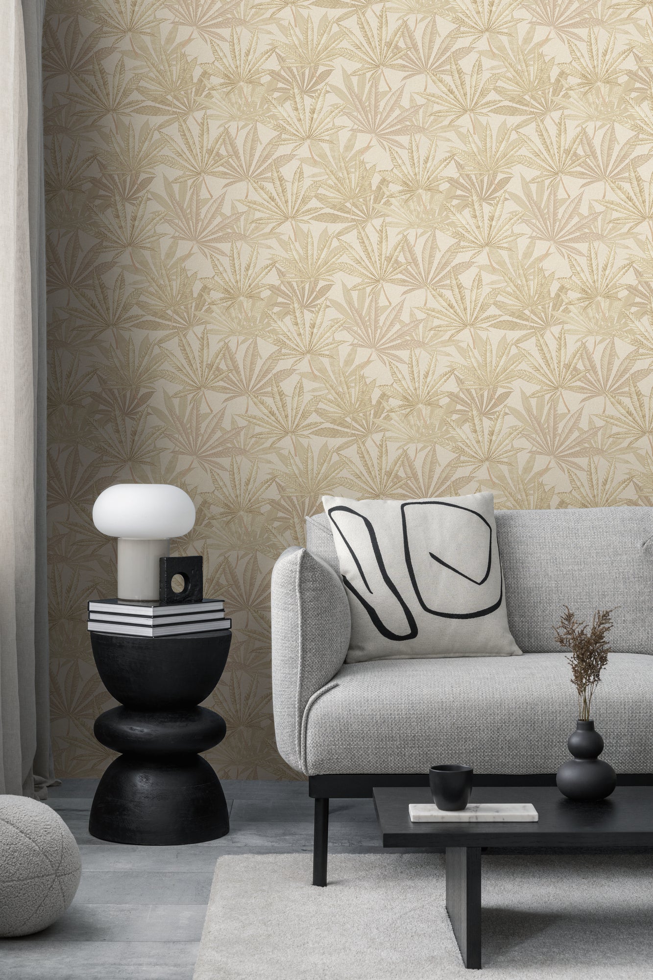 Livingwalls Michalsky 6  Blätter Creme Beige - 10,05 m x 0,53 m