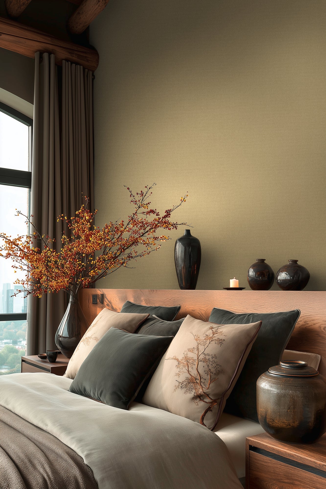 Livingwalls Vibes & Styles  Strukturtapete Gelb Beige - 10,05 m x 0,53 m