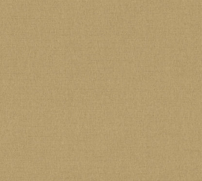 Mustertapete Leinenoptik Goldbeige - 10,05 m x 0,53 m