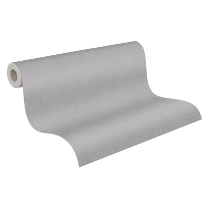 Livingwalls Vibes & Styles Vliestapete Strukturtapete Silbergrau - 10,05 m x 0,53 m