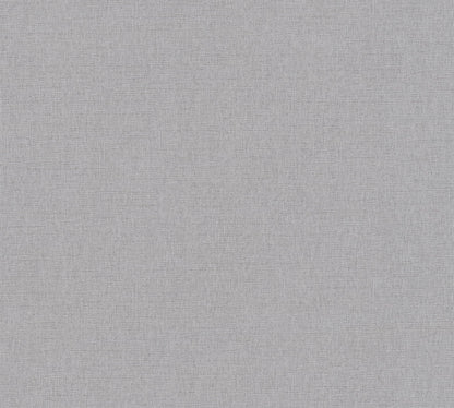 Mustertapete Leinenoptik Silbergrau - 10,05 m x 0,53 m