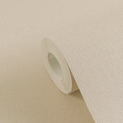 Mustertapete Leinenoptik Sandbeige - 10,05 m x 0,53 m