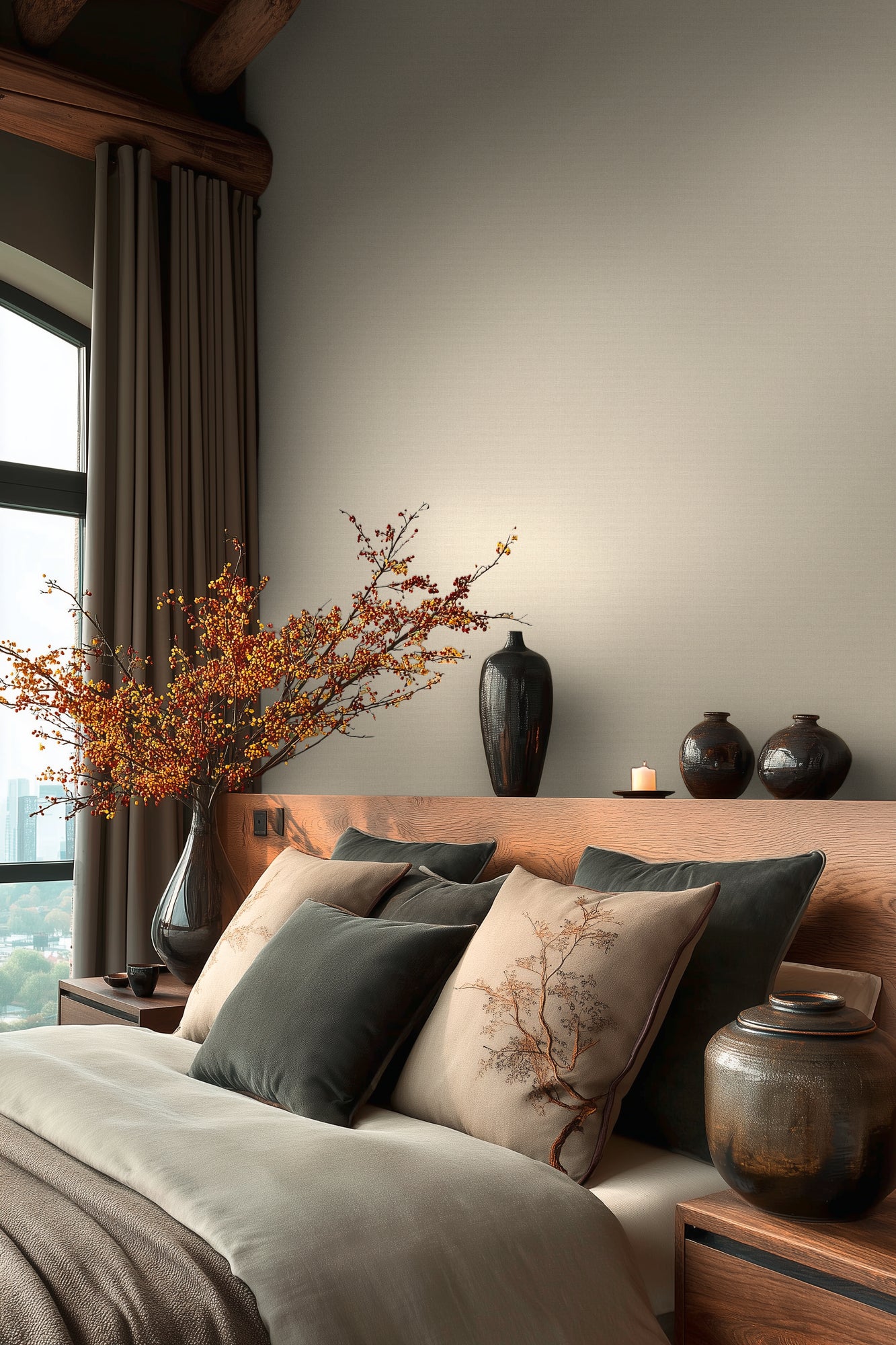 Livingwalls Vibes & Styles Vliestapete Strukturtapete Warmbeige - 10,05 m x 0,53 m