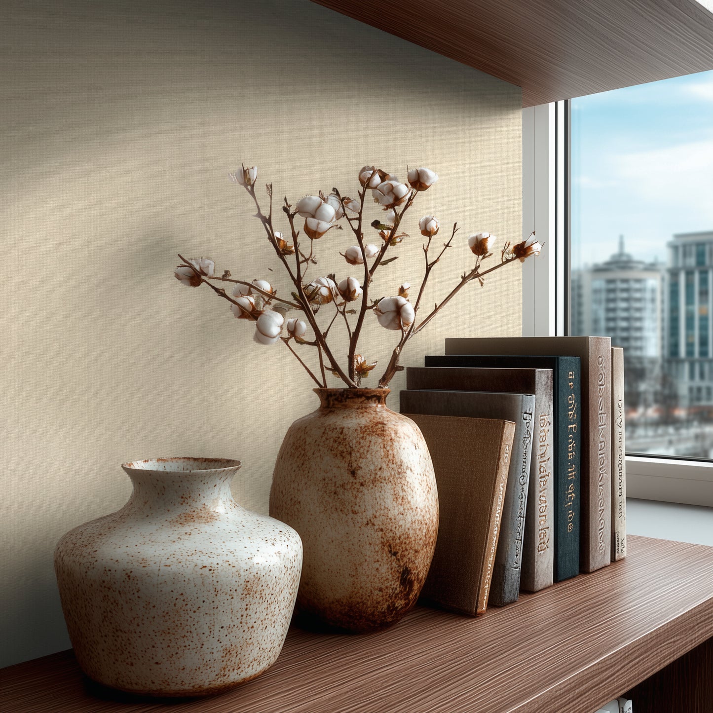 Livingwalls Vibes & Styles Vliestapete Strukturtapete Warmbeige - 10,05 m x 0,53 m