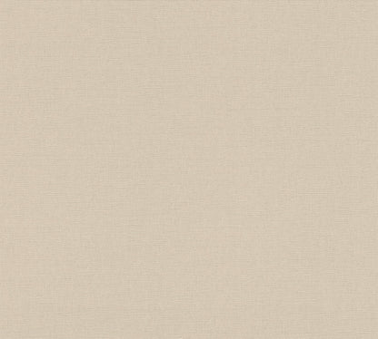 Mustertapete Leinenoptik Sandbeige - 10,05 m x 0,53 m