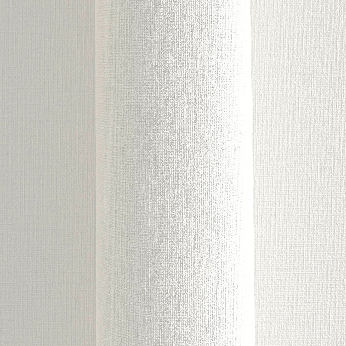 Mustertapete Leinenoptik Perlweiß - 10,05 m x 0,53 m