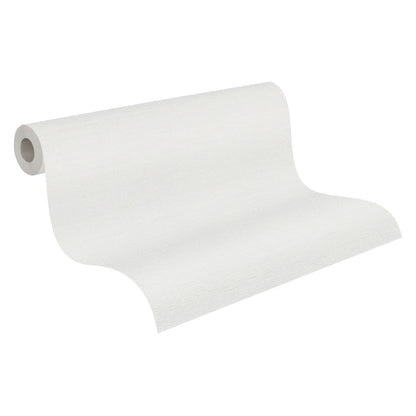 Livingwalls Vibes & Styles Vliestapete Strukturtapete Off White Leinenstruktur - 10,05 m x 0,53 m