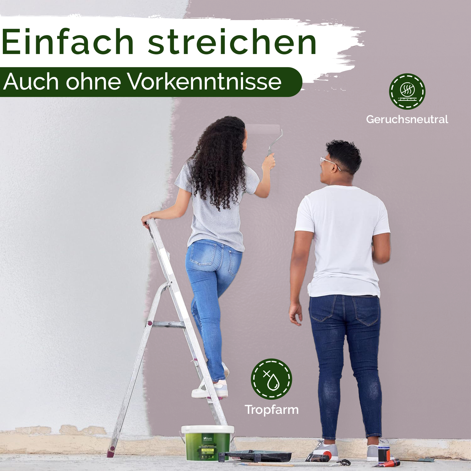 Wandfarbe Violett Matt – Milky Strawberry Innenfarbe Veluxis®