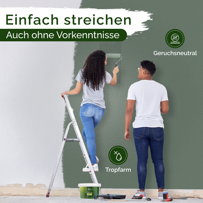 Wandfarbe Grün Matt – Ritzy Rosemary Innenfarbe Veluxis®