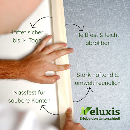 Veluxis® Flachkreppband 50mm x 50m Naturkautschukkleber