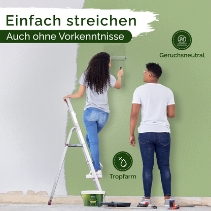 Wandfarbe Grün Matt – Green Grape Innenfarbe Veluxis®
