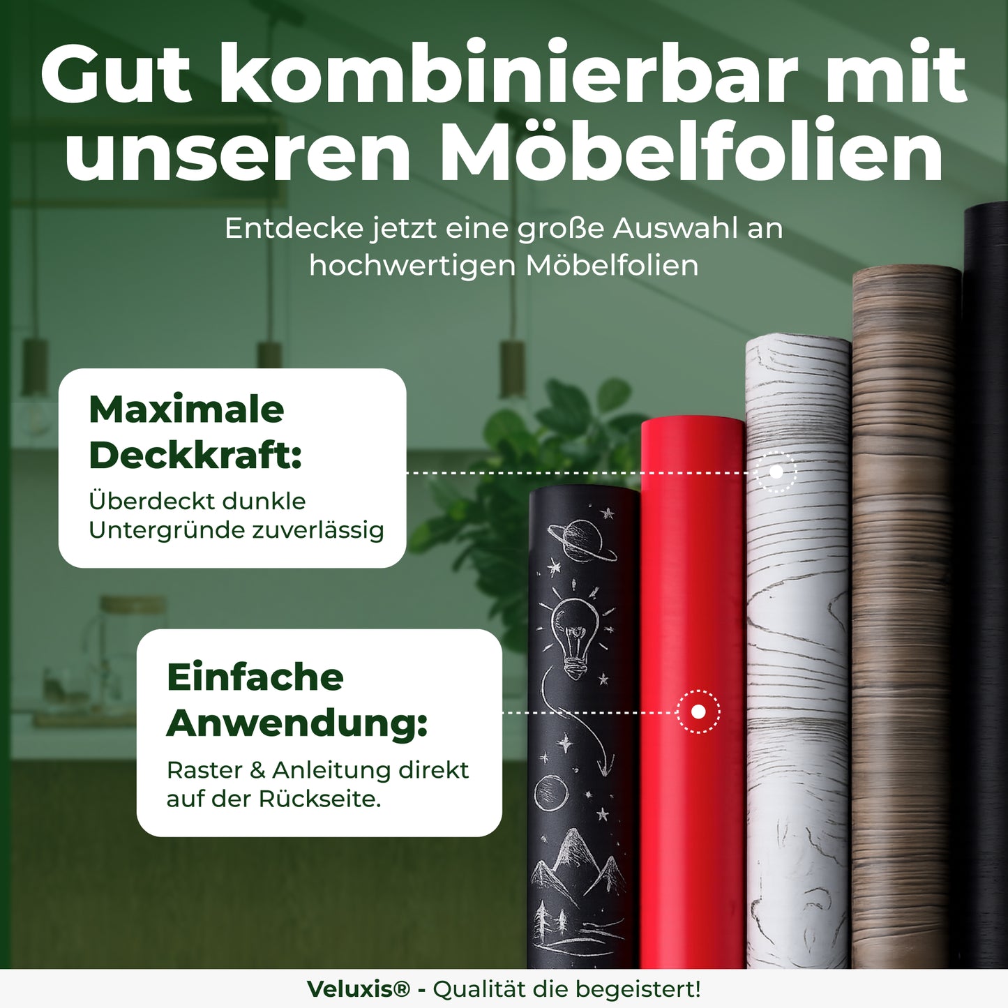 Cuttermesser & Folien Rakel Set von Veluxis 