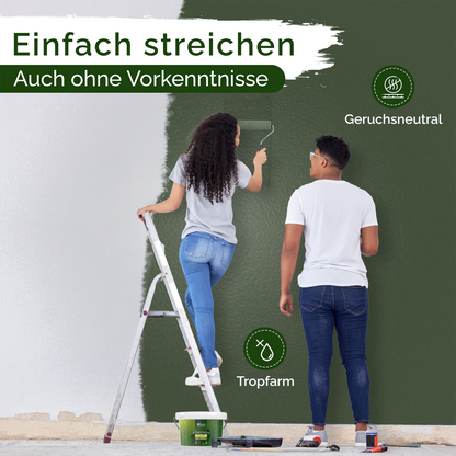 Wandfarbe Grün Matt – Zippy Zucchini Innenfarbe Veluxis®