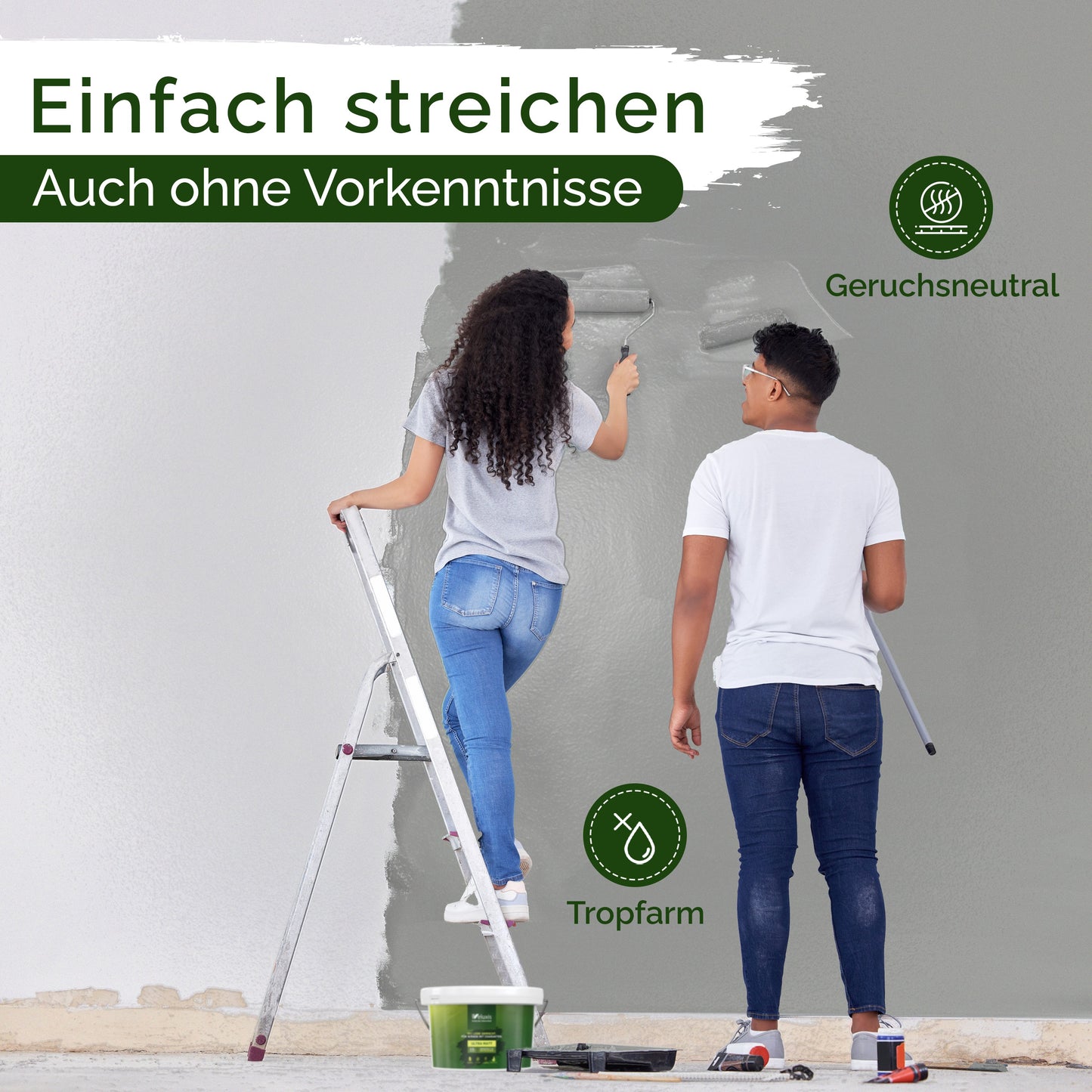 Wandfarbe Grau Matt – Attractive Anchovies Innenfarbe Veluxis®